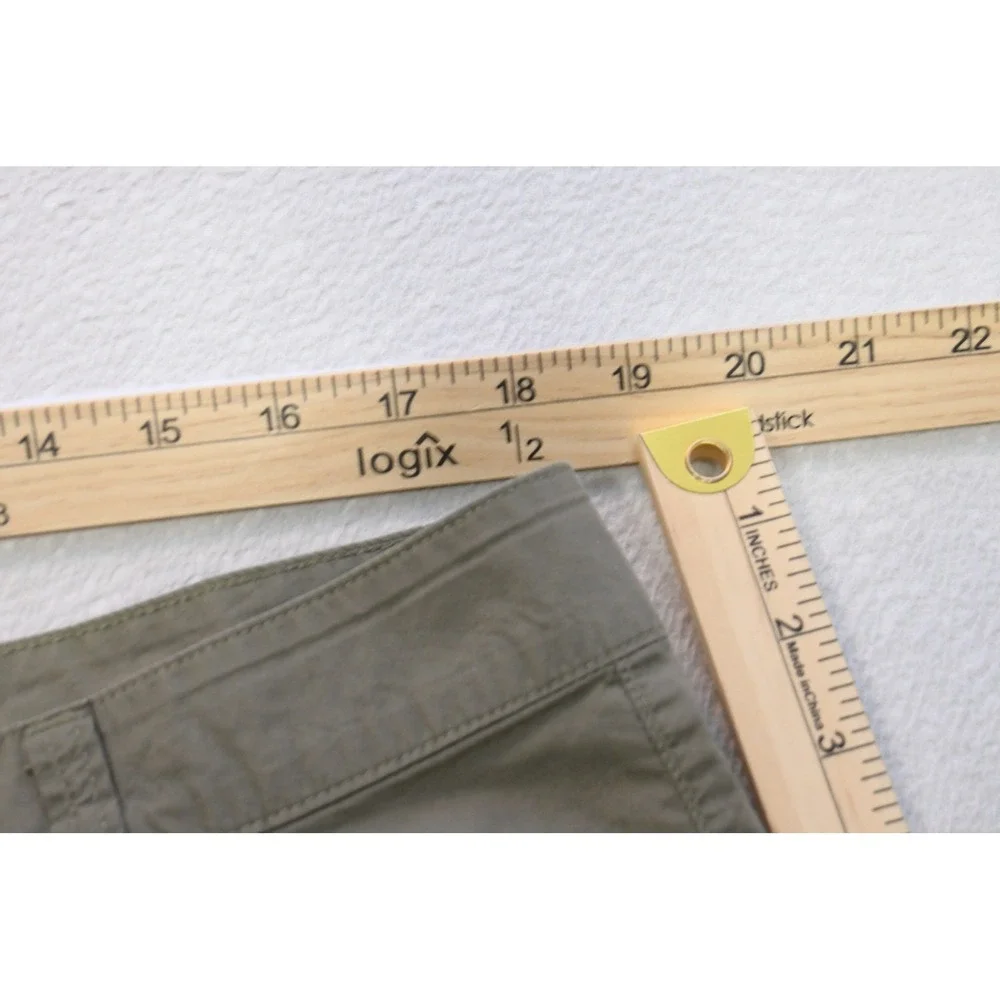 Columbia Cargo Shorts Mens 36 Olive Green 6in Inseam Cotton Outdoor Excellent